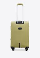 Sada měkkých kufrů s lesklým předním zipem, zelená, 56-3S-85S-86, Obrázek 4