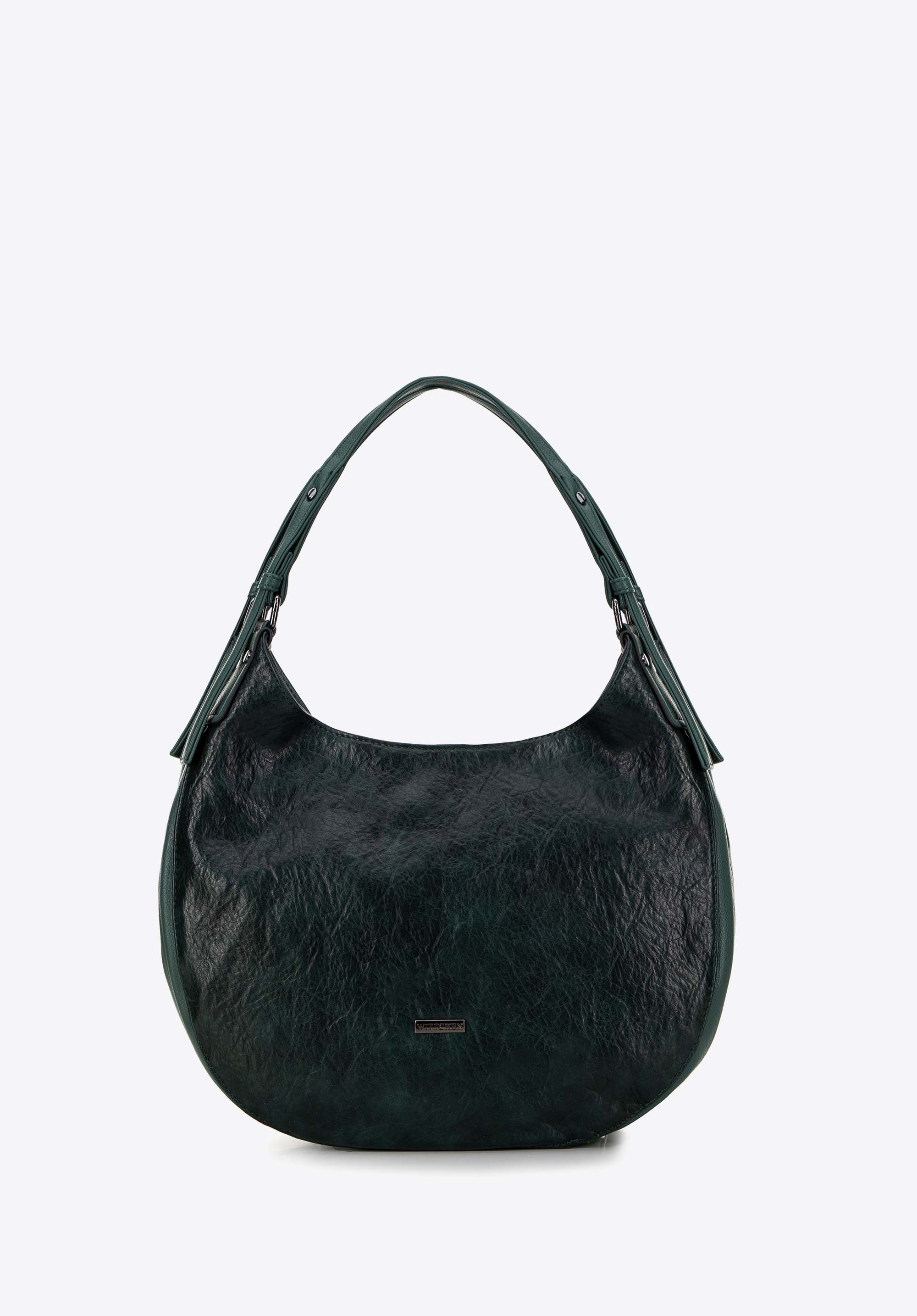 Жіноча сумка-багет з екошкіри, зелений, 99-4Y-714-Z, Фото 1