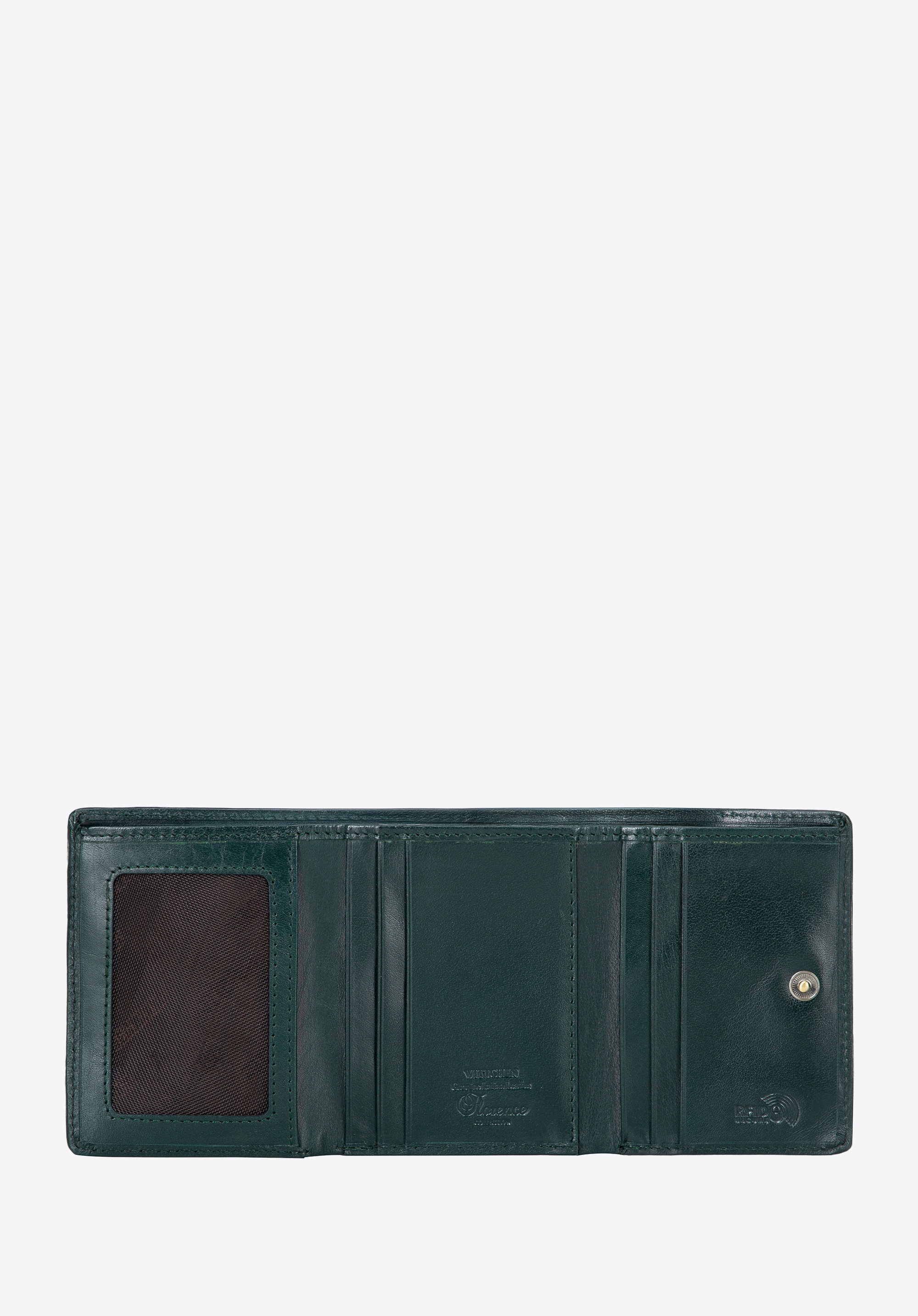 Жіночий гаманець з лакованої шкіри, зелений, 14-1L-066-00, Фото 1