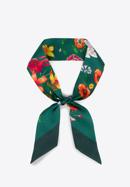 Dámský hedvábný šátek, zeleno-červená, 97-7T-001-X12, Obrázek 1