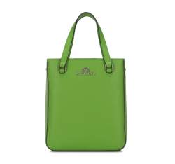 Кожаная мини-сумка-шоппер, зеленый, 94-4E-632-Z, Фотография 1