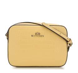Женская сумка через плечо из кожи croco, желтый, 29-4E-005-YY, Фотография 1