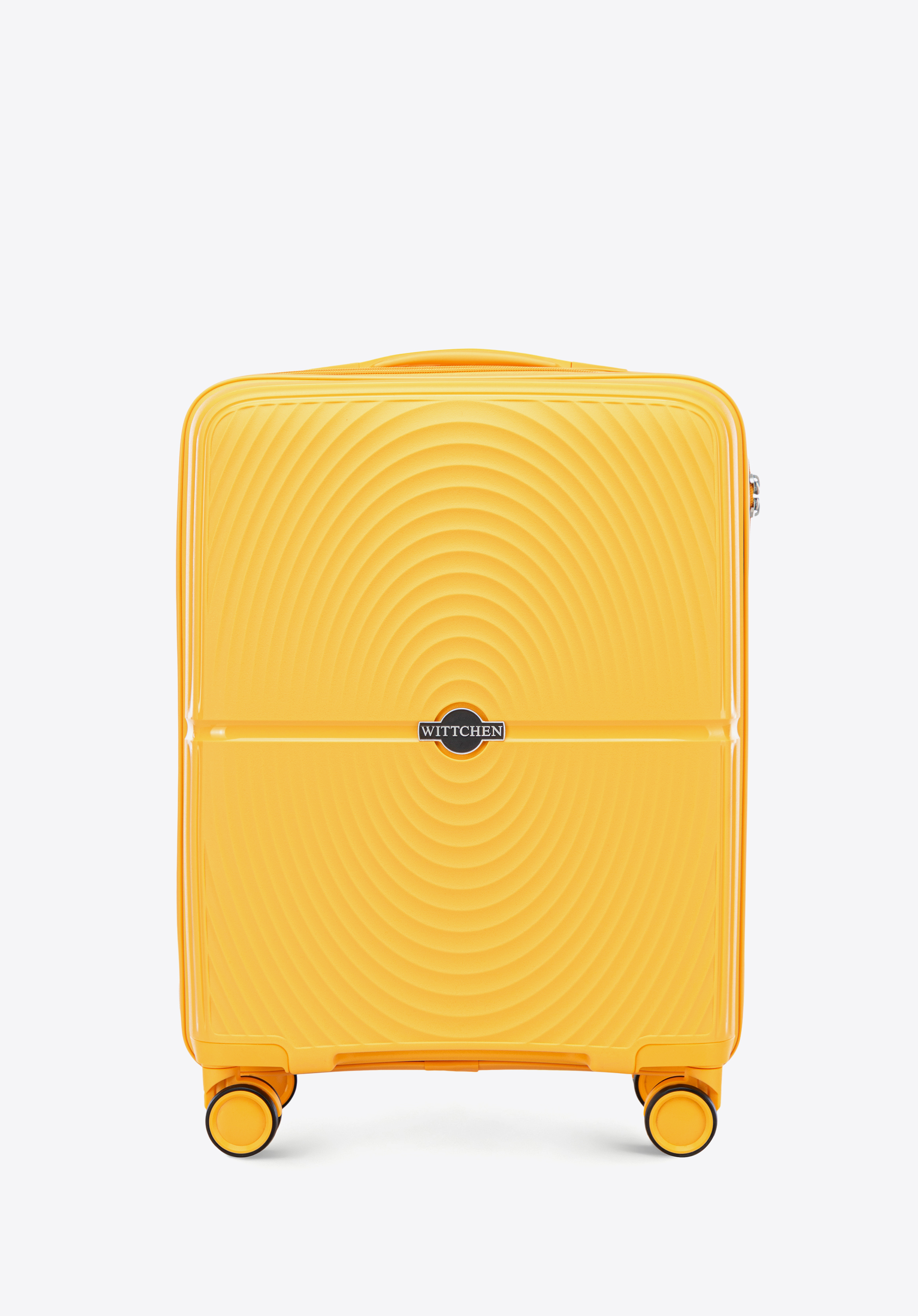 Маленька поліпропіленова валіза з колами, жовтий, 56-3T-301-50, Фото 1