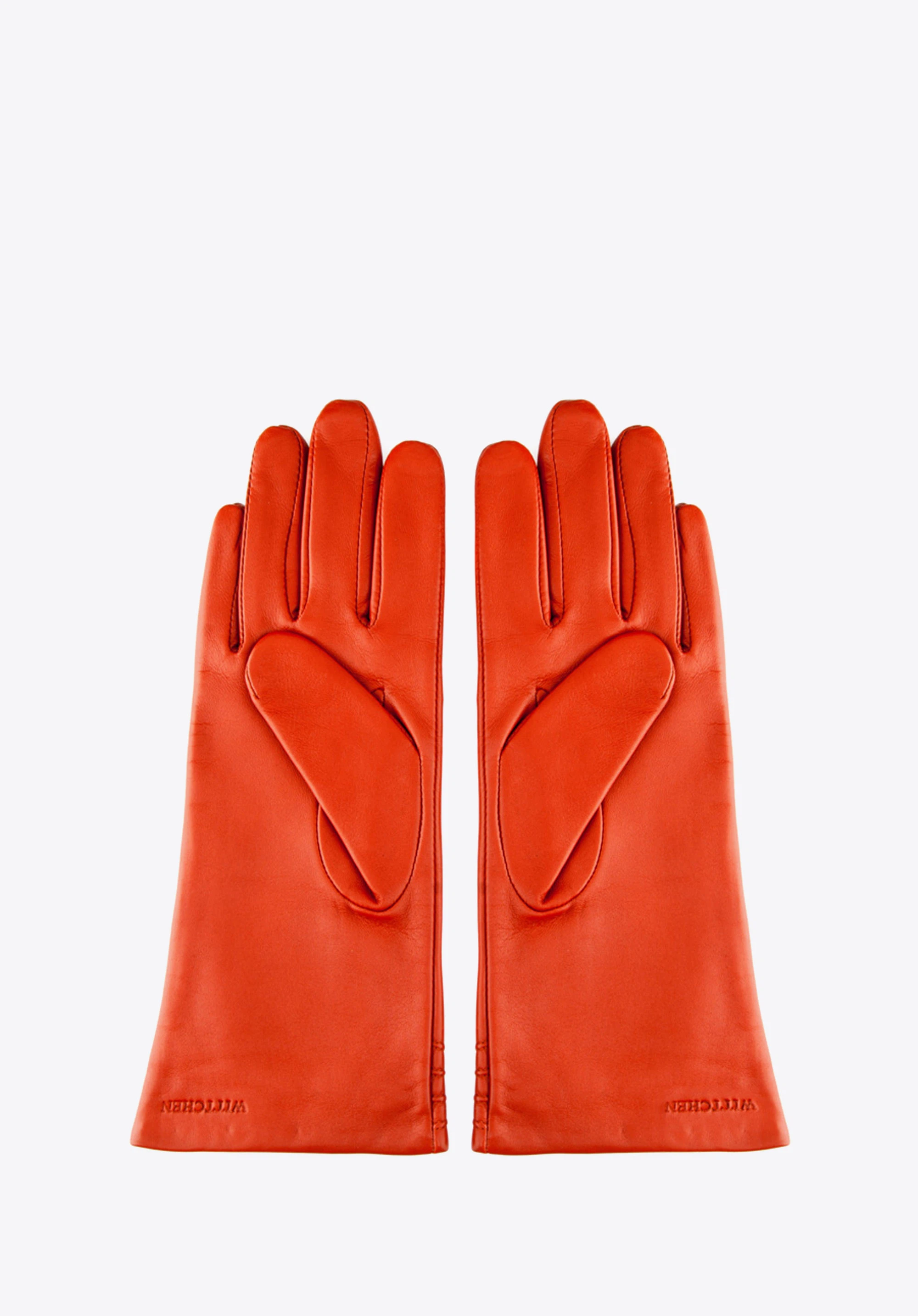 Damenhandschuhe, ziegelrot, 39-6-224-6-M, Bild 1