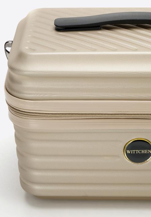 Kosmetický kufr vyrobený z materiálu ABS, zlatá, 56-3A-744-30, Obrázek 5