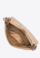 Malá prošívaná dámská kabelka s řetízkem, zlatá, 97-4Y-228-Z, Obrázek 3