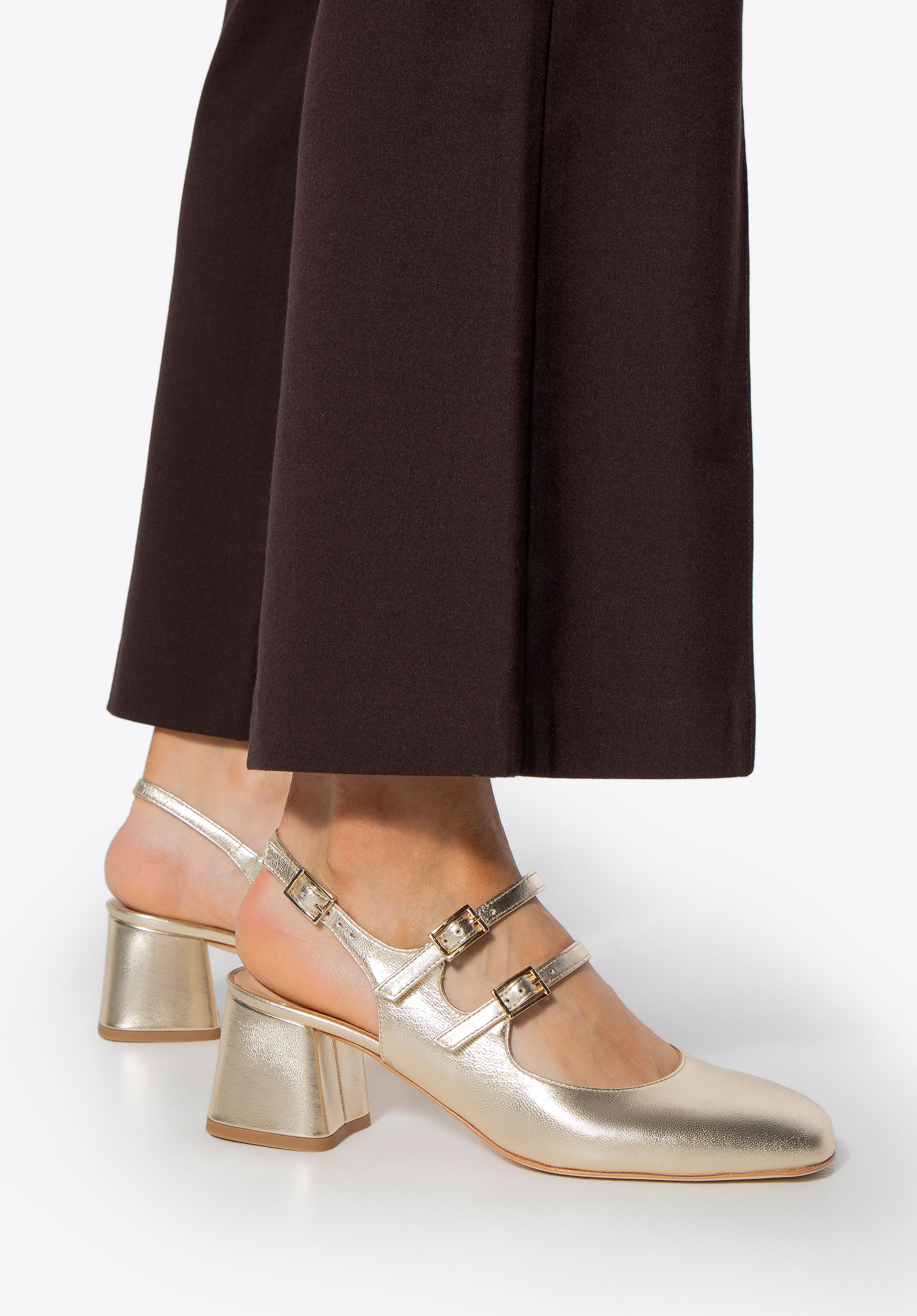 Obuv, zlatá, 100-D-106-G-39, Obrázek 1