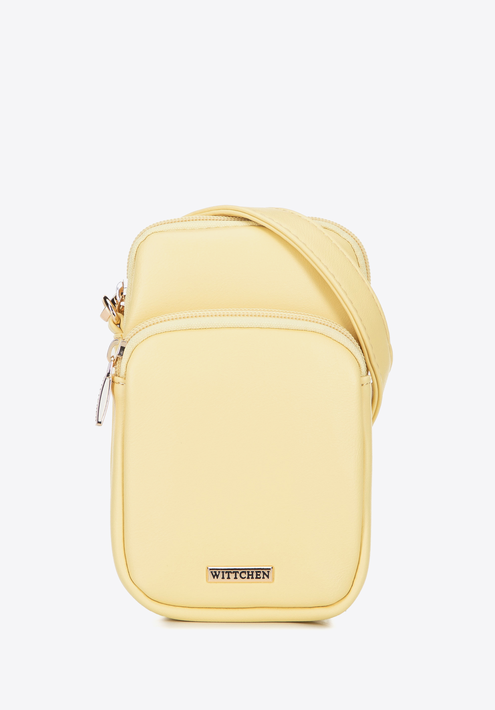 Dámska mini crossbody kabelka z umelej kože, žltá, 100-2Y-236-Y, Obrázok 1