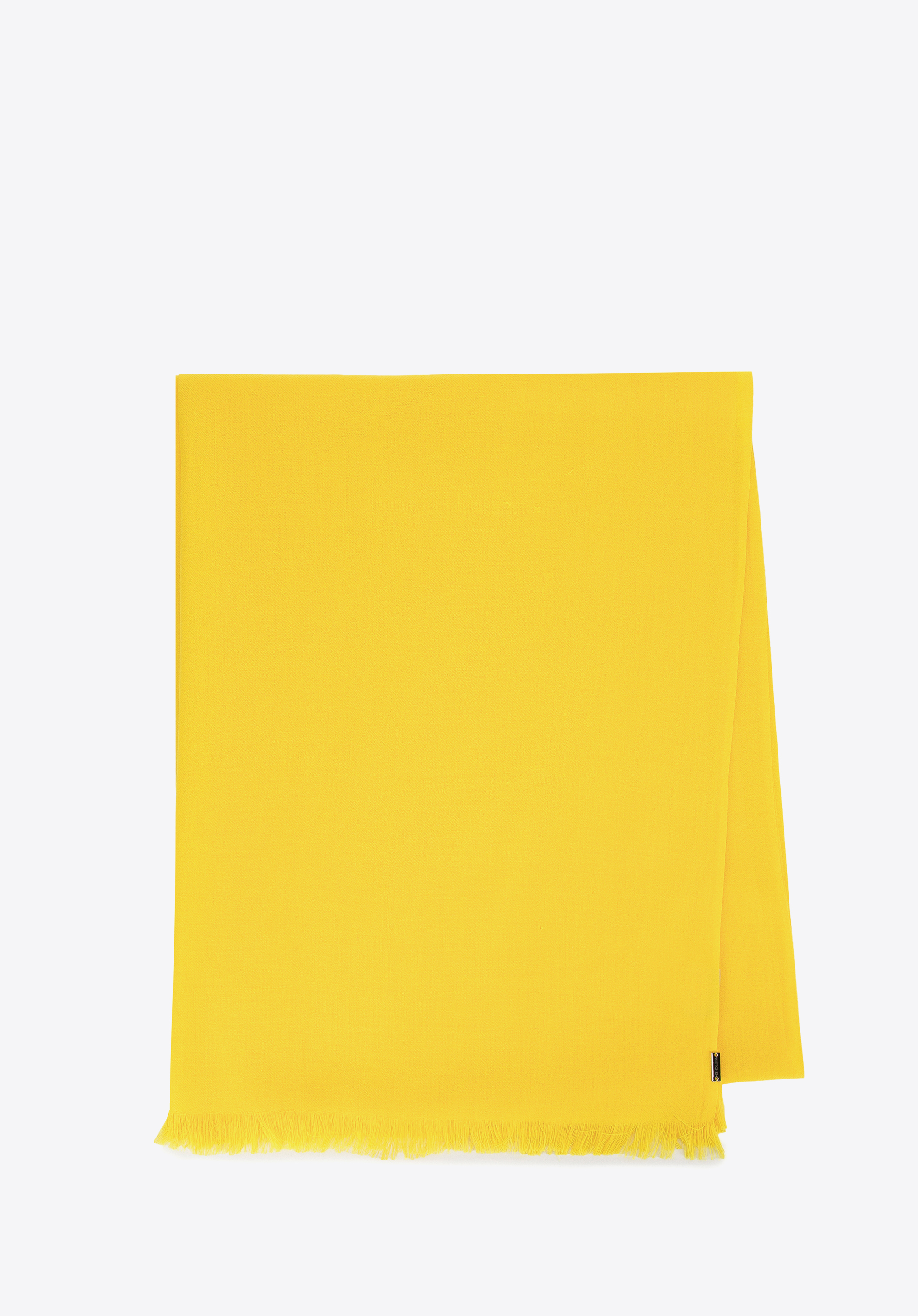 Dámsky elegantný šál s jemnými strapcami, žltá, 98-7D-X10-X1, Obrázok 1