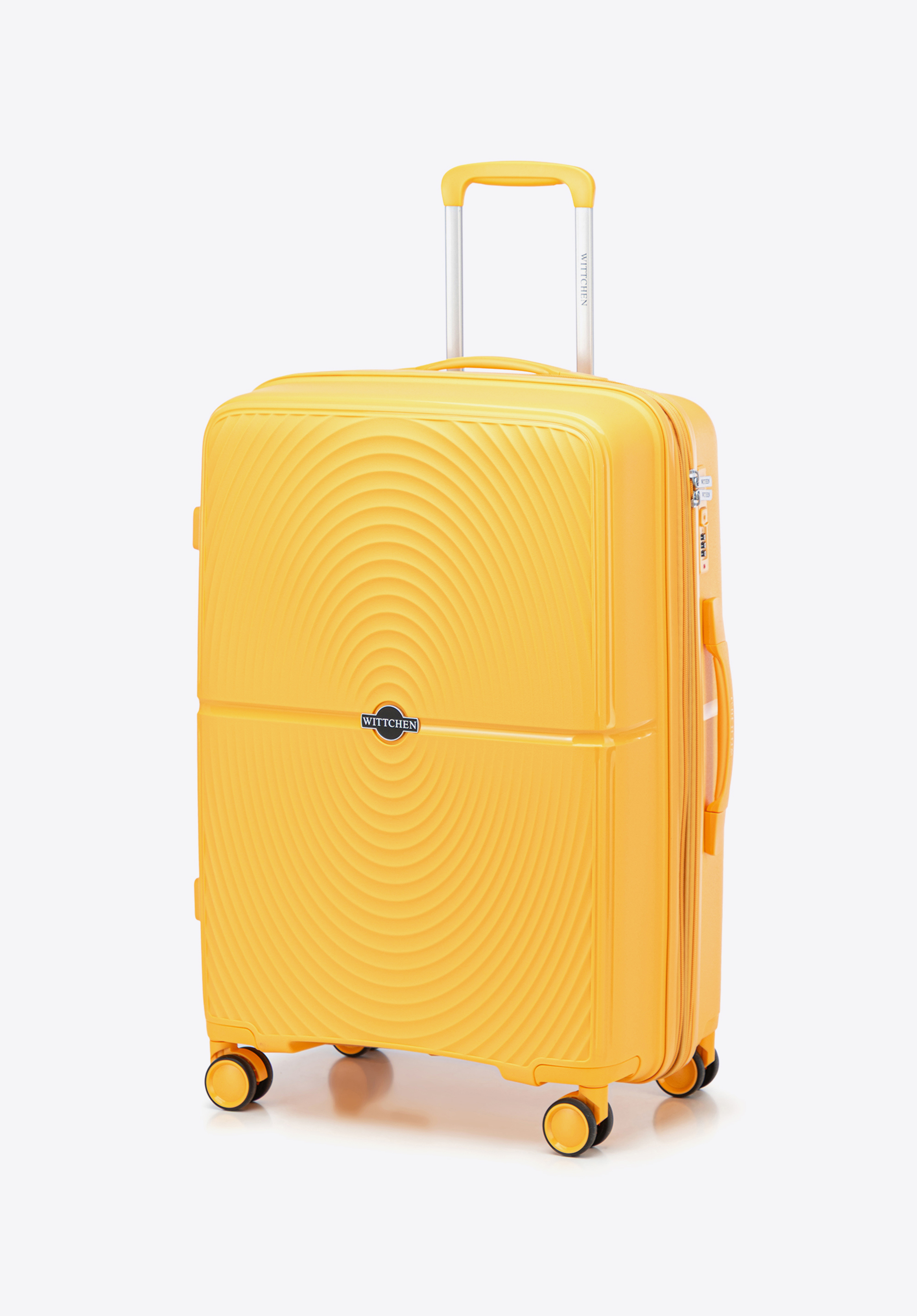Sada polypropylenových kufrů s kruhy, žlutá, 56-3T-30S-50, Obrázek 1