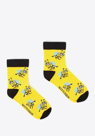 Dámské ponožky, žluto - černá, 96-SD-050-X4-35/37, Obrázek 1