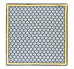 Hedvábný šátek, žluto-tmavě modrá, 93-7D-S01-39, Obrázek 1
