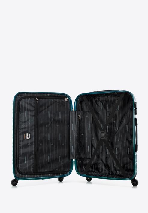 ABS bordázott Közepes bőrönd, zöld, 56-3A-312-35, Fénykép 5