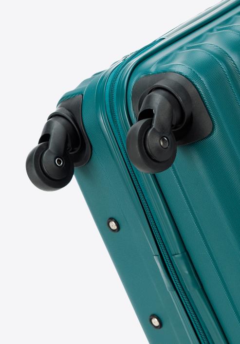 ABS bordázott Közepes bőrönd, zöld, 56-3A-312-35, Fénykép 6