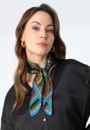 Nagy női selyemkendő, mintával, zöld barna, 97-7D-S02-X7, Fénykép 15