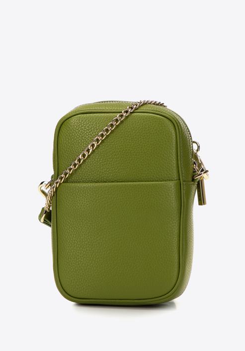 Bőr mini táska, zöld, 98-2E-616-9, Fénykép 2