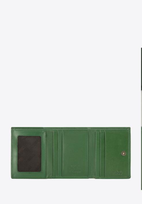 Kétoldalú női bőr pénztárca, zöld, 14-1-066-L0, Fénykép 2