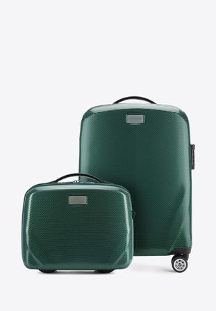 Kis bőrönd és neszeszer, zöld, 56-3P-571_4-85, Fénykép 1