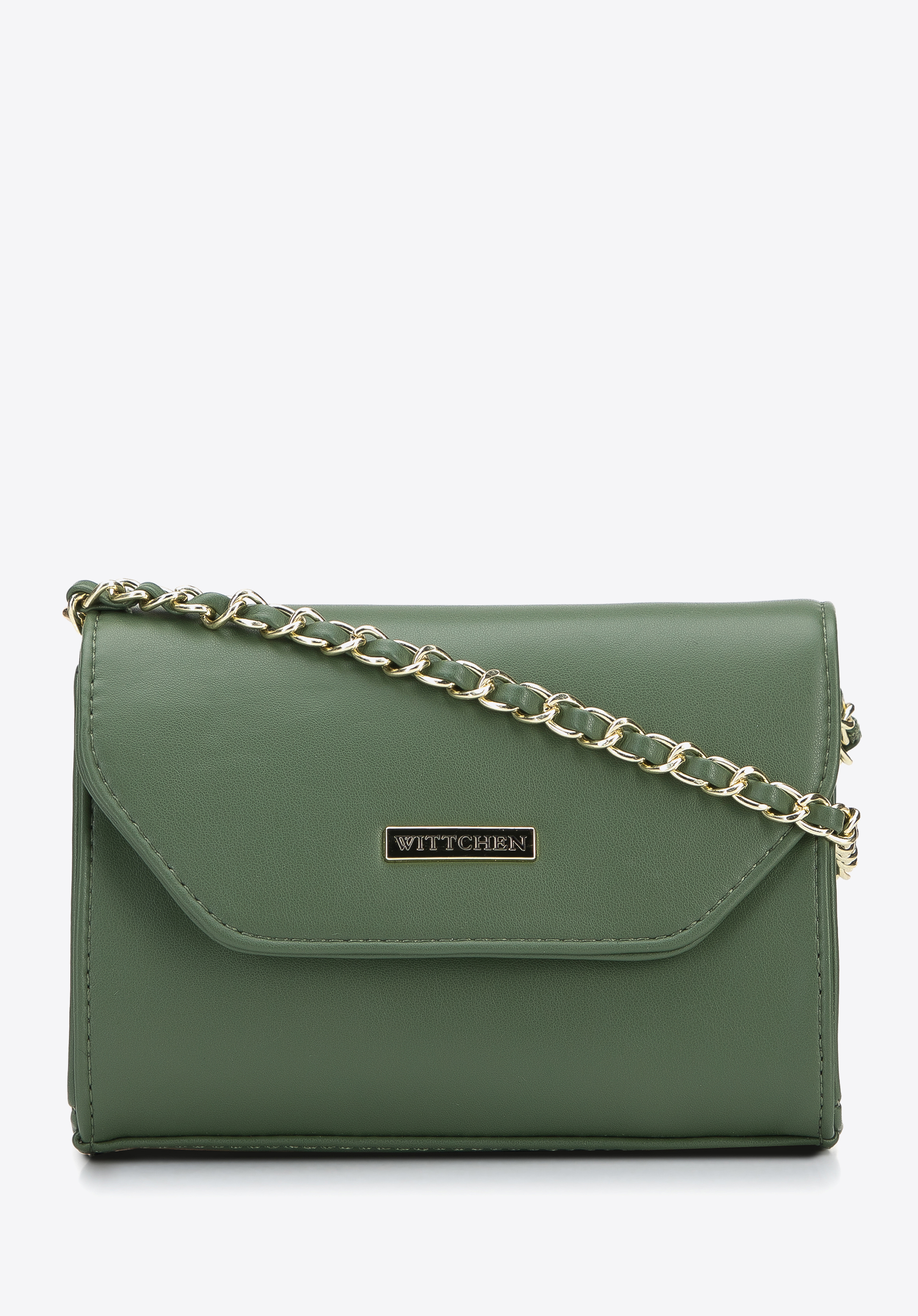 Kisméretű műbőr láncos crossbody táska