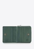 Kisméretű dekoratív női bőr pénztárca, zöld, 14-1-937-6, Fénykép 2