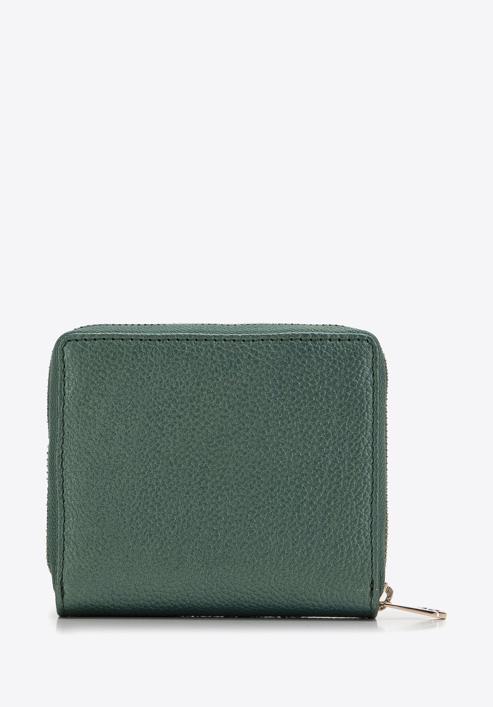 Kisméretű dekoratív női bőr pénztárca, zöld, 14-1-937-6, Fénykép 3
