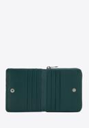 Kisméretű női steppelt bőr pénztárca dekoratív szegecsekkel, zöld, 14-1-940-P, Fénykép 3