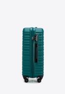 Közepes méretű bőrönd, poggyászcímkével, zöld, 56-3A-312-01Z, Fénykép 5