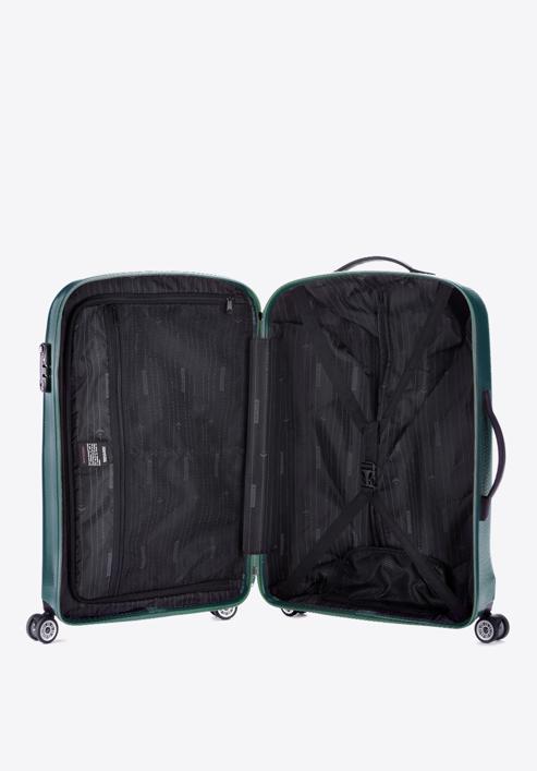 Közepes polikarbonát bőrönd, zöld, 56-3P-572-90, Fénykép 5