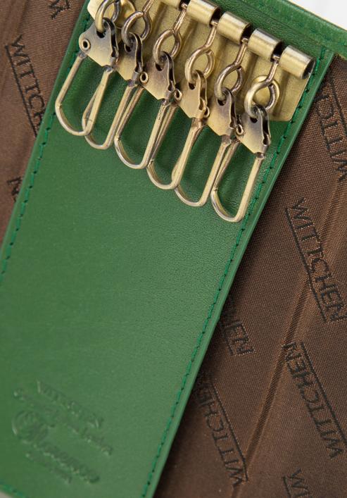 Kulcstartó bőr tok hosszú kulcsok számára, zöld, 14-2-013-55, Fénykép 4