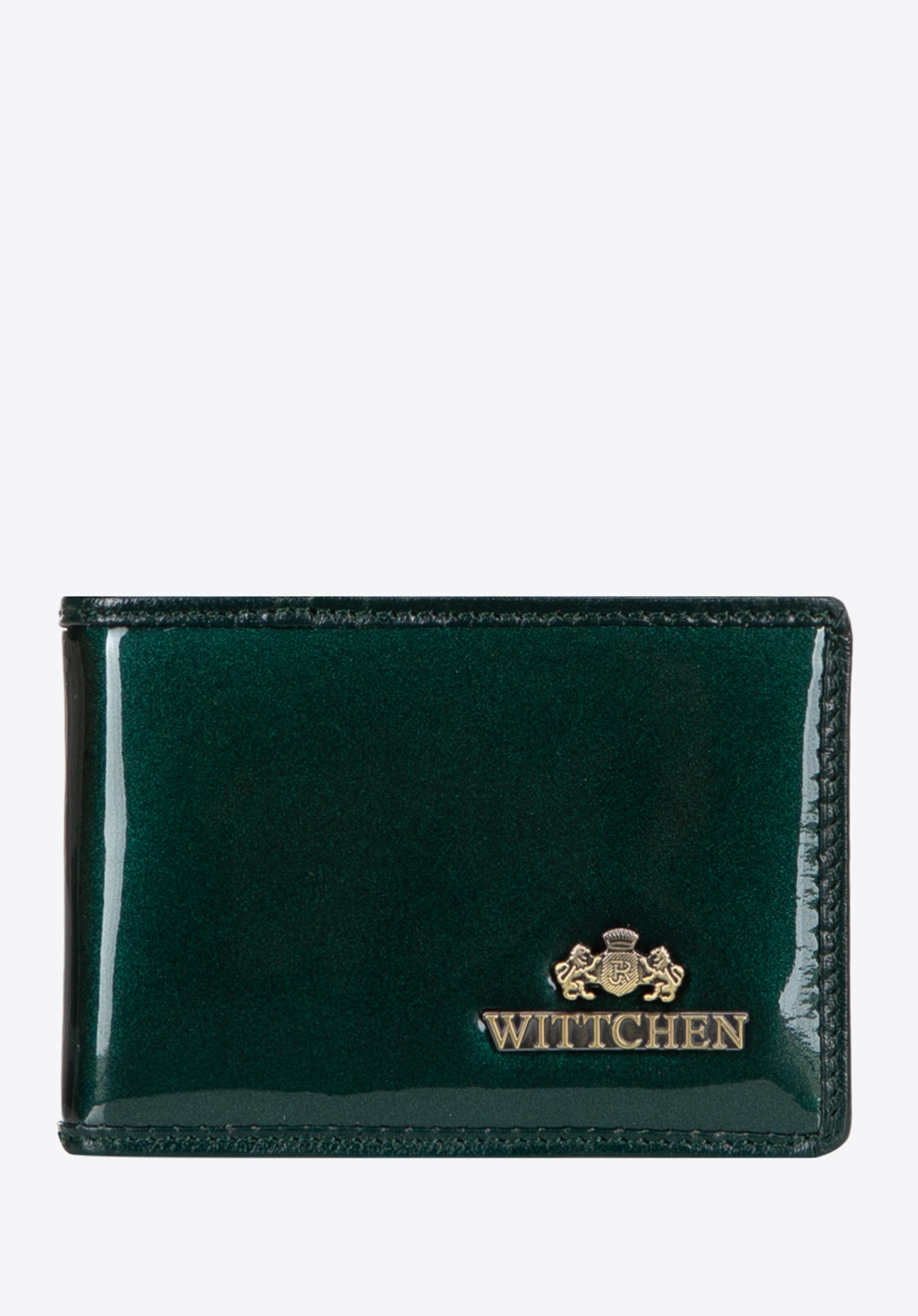 Lakkbőr hitelkártyatartó, zöld, 14-2L-118-00, Fénykép 1