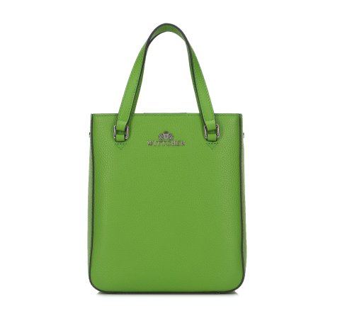 Mini bőr shopper táska, zöld, 94-4E-632-0, Fénykép 1