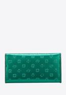 Monogramos lakkbőr női pénztárca, zöld, 34-1-052-FF, Fénykép 4