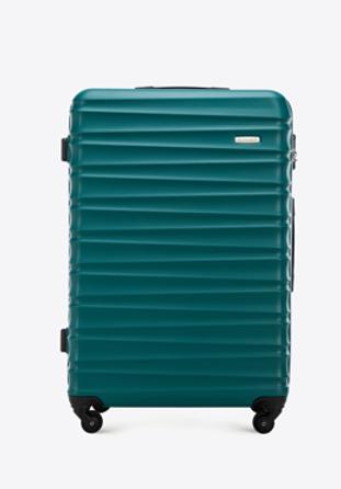 ABS bordázott nagy bőrönd, zöld, 56-3A-313-85, Fénykép 1