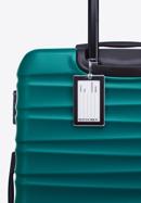 Nagyméretű bőrönd poggyászcímkével, zöld, 56-3A-313-01Z, Fénykép 3