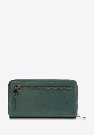Nagymértű dekoratív női bőr pénztárca, zöld, 14-1-936-0, Fénykép 1