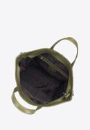 Női bőr shopper táska hátizsák funkcióval, zöld, 95-4E-019-4, Fénykép 4