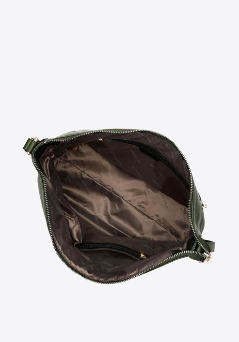 Női bőr táska állítható pánttal, zöld, 29-4E-008-5, Fénykép 0