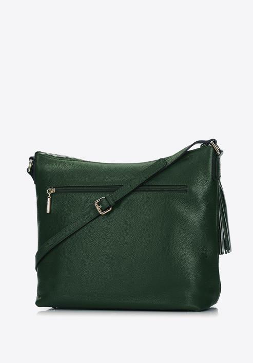 Női bőr táska állítható pánttal, zöld, 29-4E-008-5, Fénykép 2