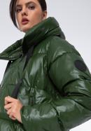 Női oversize steppelt kabát, zöld, 97-9D-403-1-S, Fénykép 6
