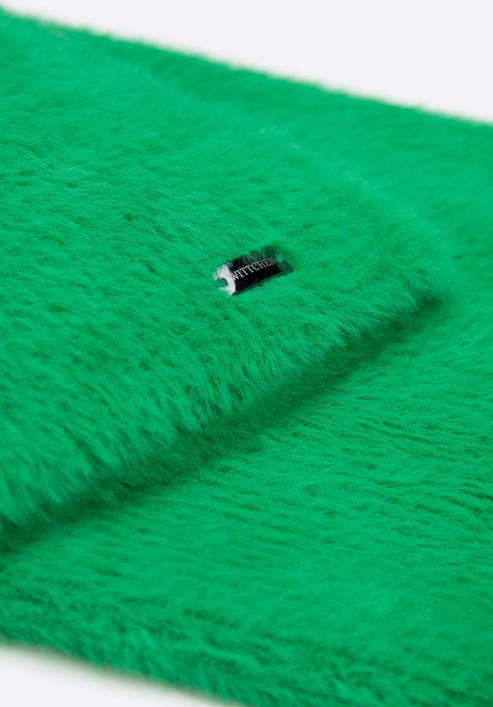Női téli szett: sapka és sál puha anyagból, zöld, 95-SF-006-P, Fénykép 6