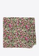 Pettyes redőzött női sál, zöld-rózsaszín, 94-7D-X06-1, Fénykép 1
