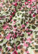 Pettyes redőzött női sál, zöld-rózsaszín, 94-7D-X06-1, Fénykép 3