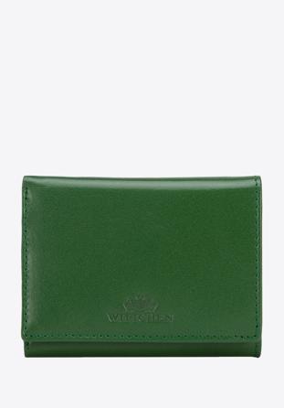 Sima felületű, kisméretű női bőr pénztárca, zöld, 14-1-913-L0, Fénykép 1