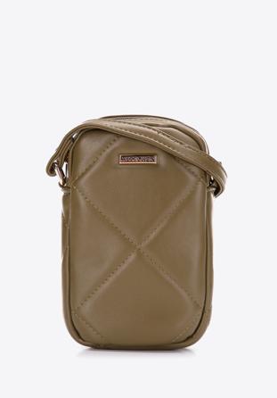 Steppelt műbőr kis crossbody táska, zöld, 97-2Y-230-Z, Fénykép 1