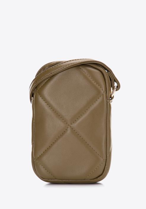 Steppelt műbőr kis crossbody táska, zöld, 97-2Y-230-S, Fénykép 2