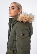 Steppelt női kabát övvel, zöld, 97-9D-900-3-XL, Fénykép 6