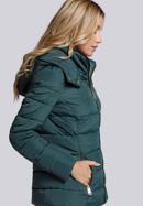 Steppelt női kabát zsebekkel, zöld, 93-9N-103-Z-2XL, Fénykép 4
