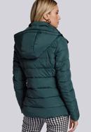 Steppelt női kabát zsebekkel, zöld, 93-9N-103-Z-M, Fénykép 5