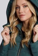 Steppelt női kabát zsebekkel, zöld, 93-9N-103-Z-2XL, Fénykép 6