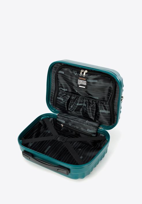 ABS bordázott utazó neszeszer táska, zöld, 56-3A-314-11, Fénykép 3